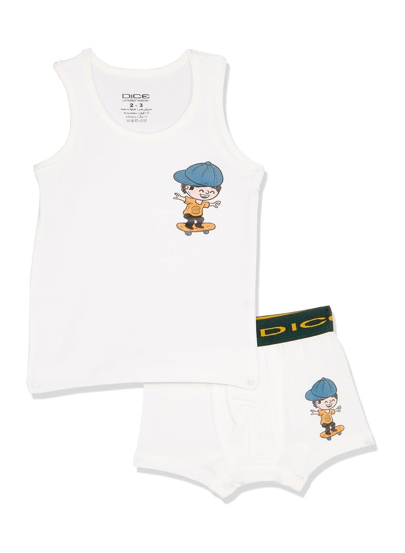 DICE Pack of 2 Cotton Underwear Sets for Boys  - Image 4