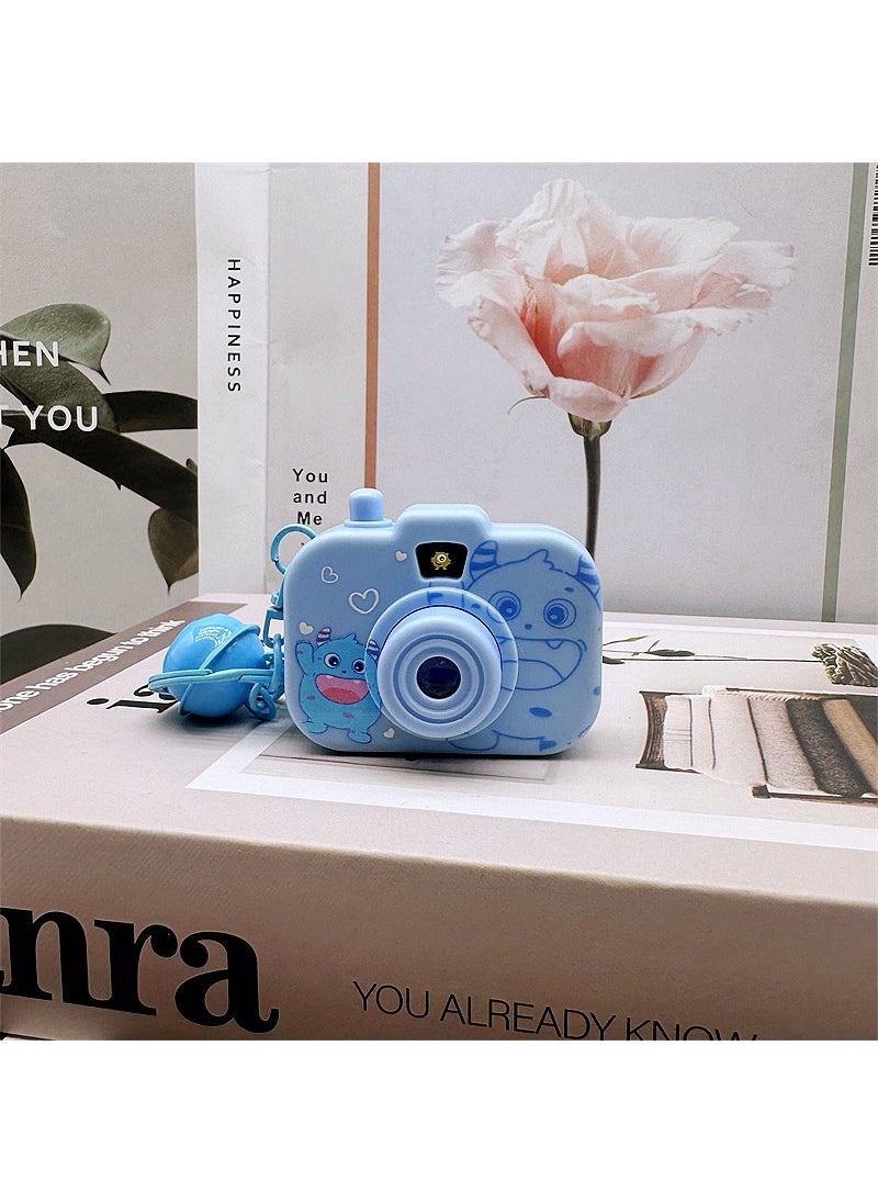 Generic - Creative Kurumi Camera Keychain Projector Kids Toy Melody Cinnamon Dog Bag Charm Blue Monster-projection camera - Image 1