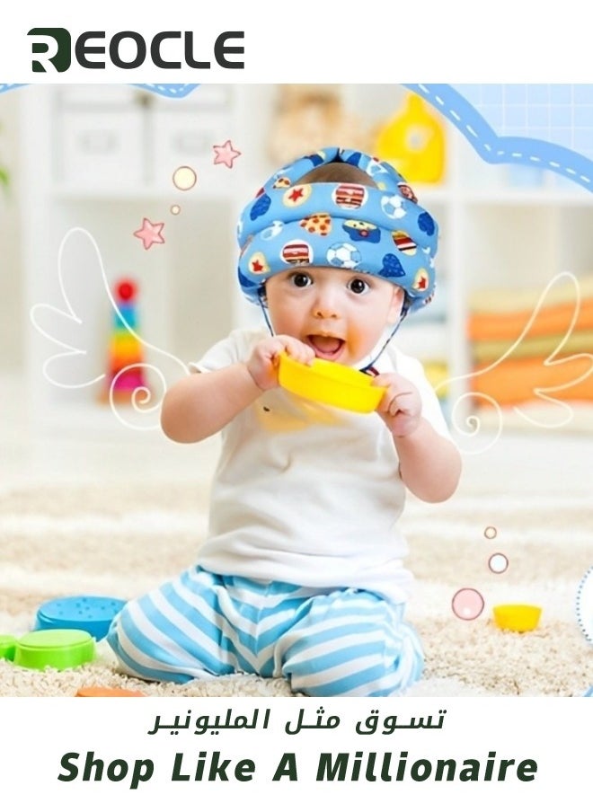 REOCLE - Baby Helmet Baby Head Protector Toddler Inflatable Helmets Adjustable Infant Helmet Head Protector Soft Head Guard for Crawling Walking - Image 1