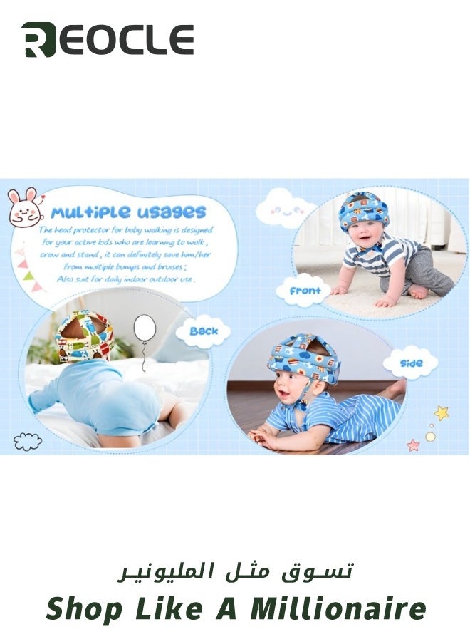 REOCLE - Baby Helmet Baby Head Protector Toddler Inflatable Helmets Adjustable Infant Helmet Head Protector Soft Head Guard for Crawling Walking - Image 1