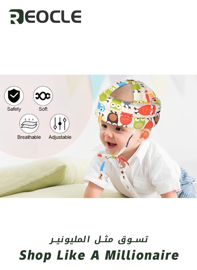 REOCLE - Baby Helmet Baby Head Protector Toddler Inflatable Helmets Adjustable Infant Helmet Head Protector Soft Head Guard for Crawling Walking - Image 1