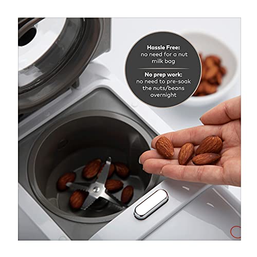 ChefWave Milkmade Non-Dairy Milk Maker – 6-in-1 Plant-Based Milk Machine for Almond, Oat, Soy, Cashew, Coconut & Macadamia – No Soaking, Auto-Clean, Delay Start, Glass Pitcher – White - Image 4