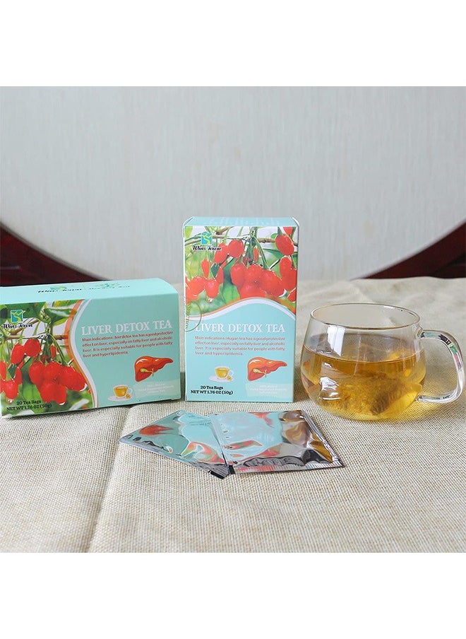 Wins Town - Liver Detox Tea, Liver Cleanse Tea, for Fatty Liver and Alcoholic Liver, 20 Tea Bags - Image 1