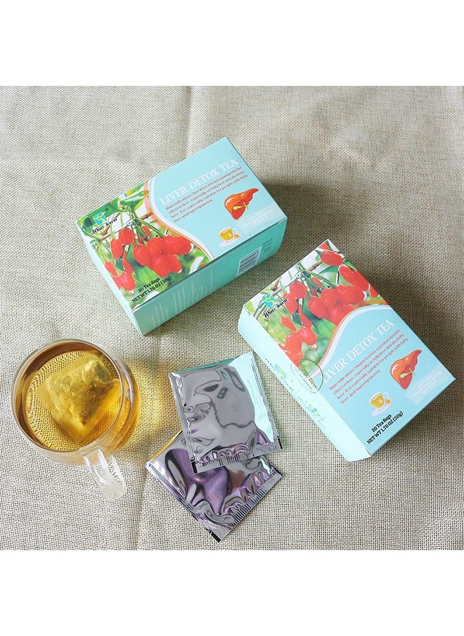 Wins Town - Liver Detox Tea, Liver Cleanse Tea, for Fatty Liver and Alcoholic Liver, 20 Tea Bags - Image 1