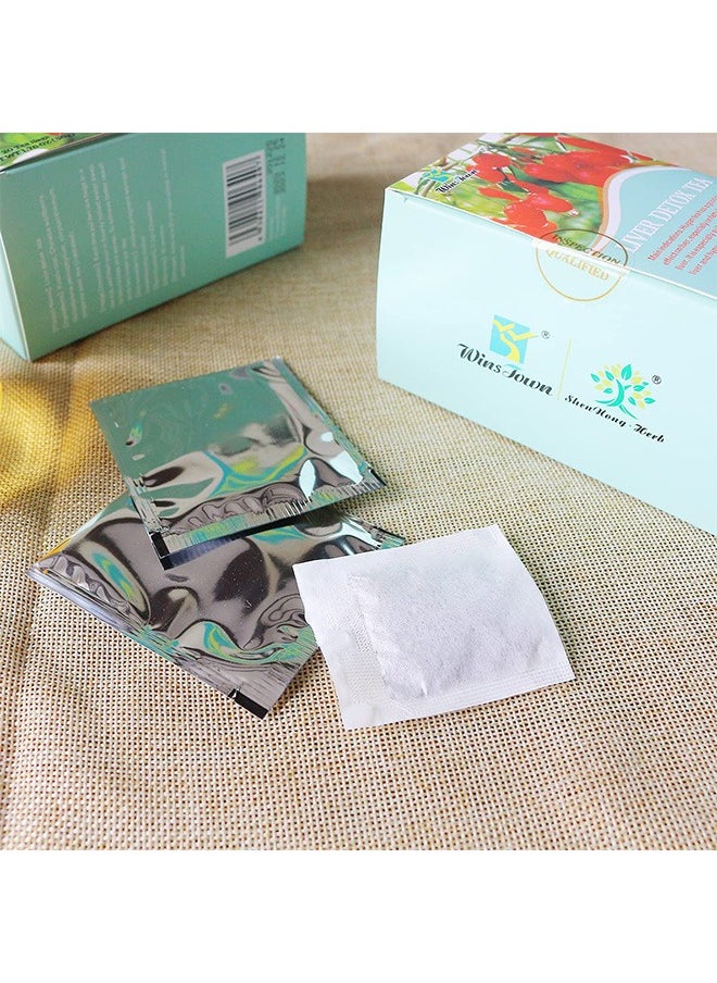 Wins Town - Liver Detox Tea, Liver Cleanse Tea, for Fatty Liver and Alcoholic Liver, 20 Tea Bags - Image 1