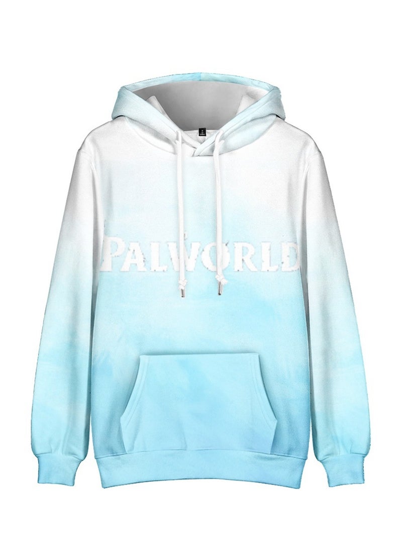 Palworld Phantom Beast Palu Animation Printed Hooded Sweatshirt for Adults and Children - Image 1