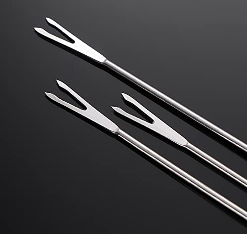 PUHETO Stainless Steel Fondue Forks,Chocolate Dipping Fork with Heat Resistant Handle,for Chocolate Fountain Cheese Fondue,12 PCS - Image 2