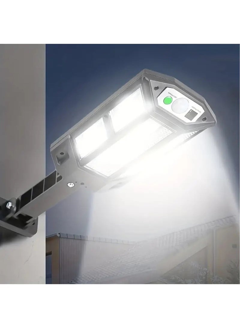 YelaJoy 6500K Super Bright LED Solar Wall Light, Motion Sensor, 3 Lighting Mode Light, Outdoor Garden Security Street Yard Lamp With Battery, LED Outdoor Solar Street Light with Remote Control - Image 1