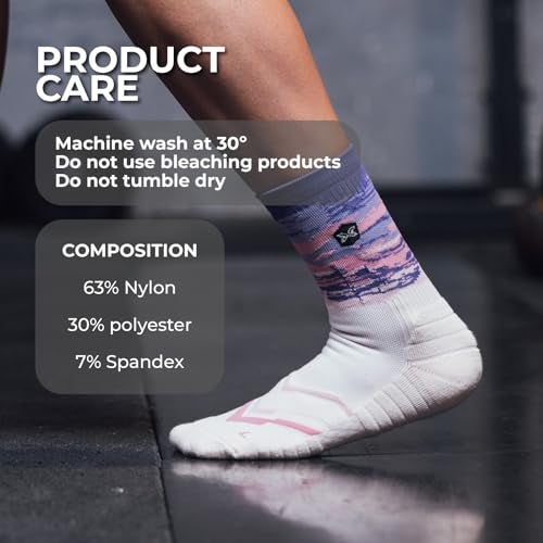 PICSIL Sport Socks, Ideal For Running, Gym, Paddle, Cycling, Basketball, Crosstraining, Men's and Women's Sport Socks (US, Numeric, 40, Regular, Tall, Grey) - Image 3