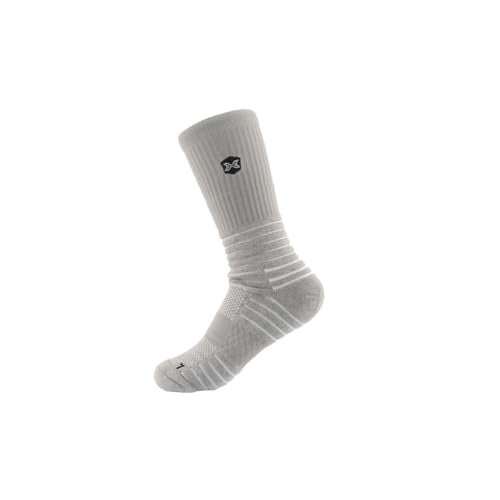 PICSIL Sport Socks, Ideal For Running, Gym, Paddle, Cycling, Basketball, Crosstraining, Men's and Women's Sport Socks (US, Numeric, 40, Regular, Tall, Grey) - Image 1