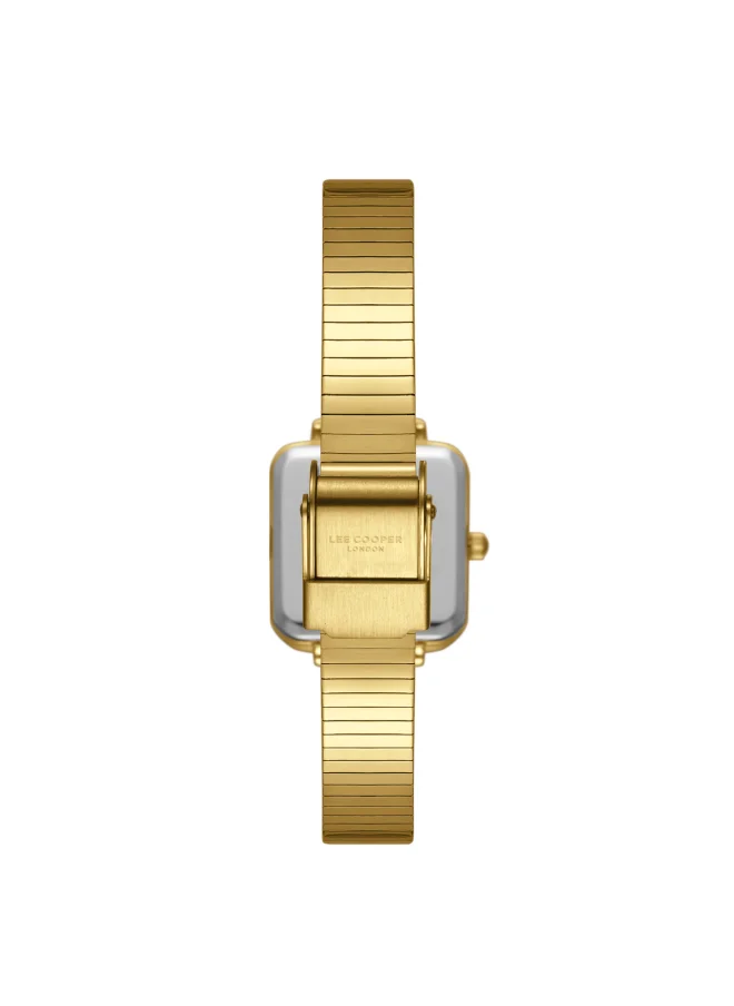 لي كوبر Women's Analog Display Watch With Gold Metal Strap - LC08138.170