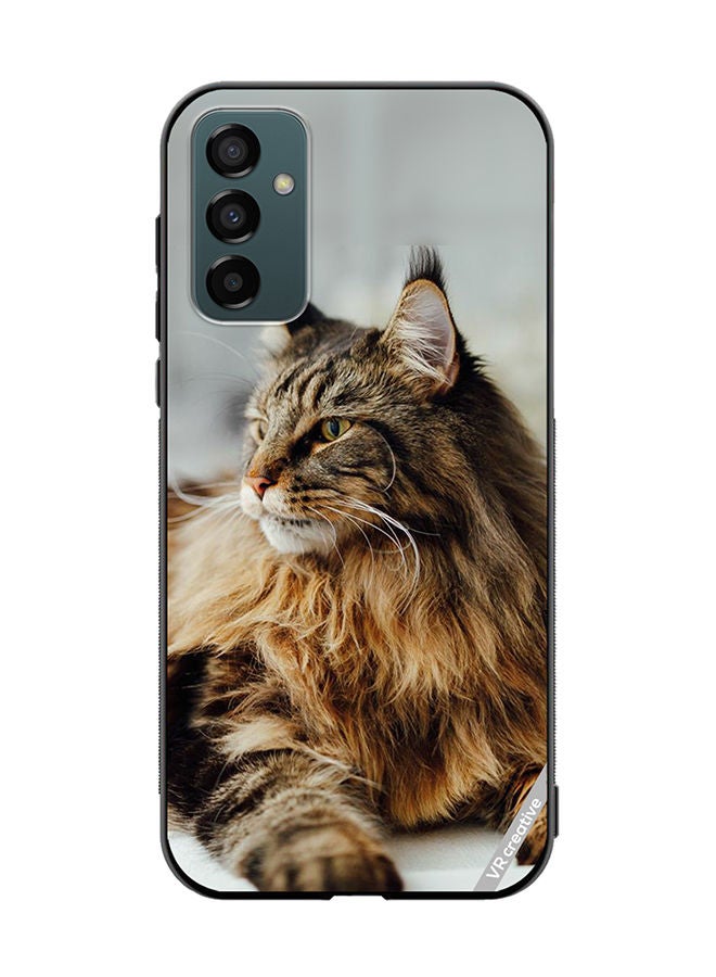 VR CREATIVE Protective Case Cover For Samsung Galaxy F13/M13 Angry Cat Design Multicolour - Image 1