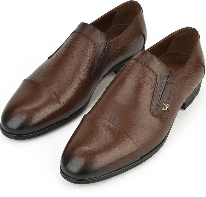 Ziya , Men's Leather Small Size Shoes 141745Z4166 Brown