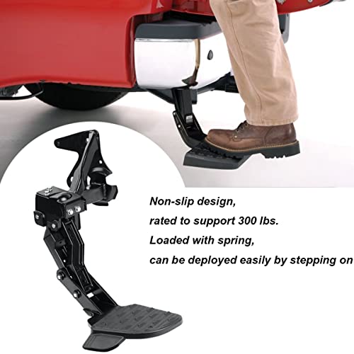Flynsu Rear Bed Step Replacement for 2019 2020 2021 2022 Dodge Ram 1500 DT Dual Exhaust New Body Style Retractable Bumper Step 82215289AG 82215289AF 82215289AH - Image 2