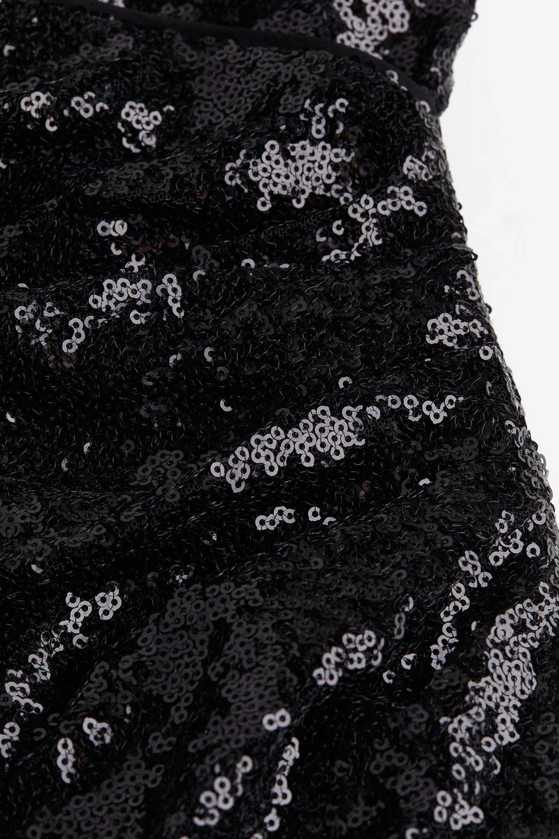 اتش اند ام فستان مزين بالترتر