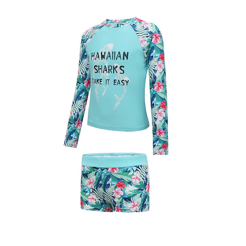 Phibee Phoebe Elephant Wading Ladies Long Sleeve Sunscreen Suit Swimsuit A Generation Of Adult Swimsuit - Image 1