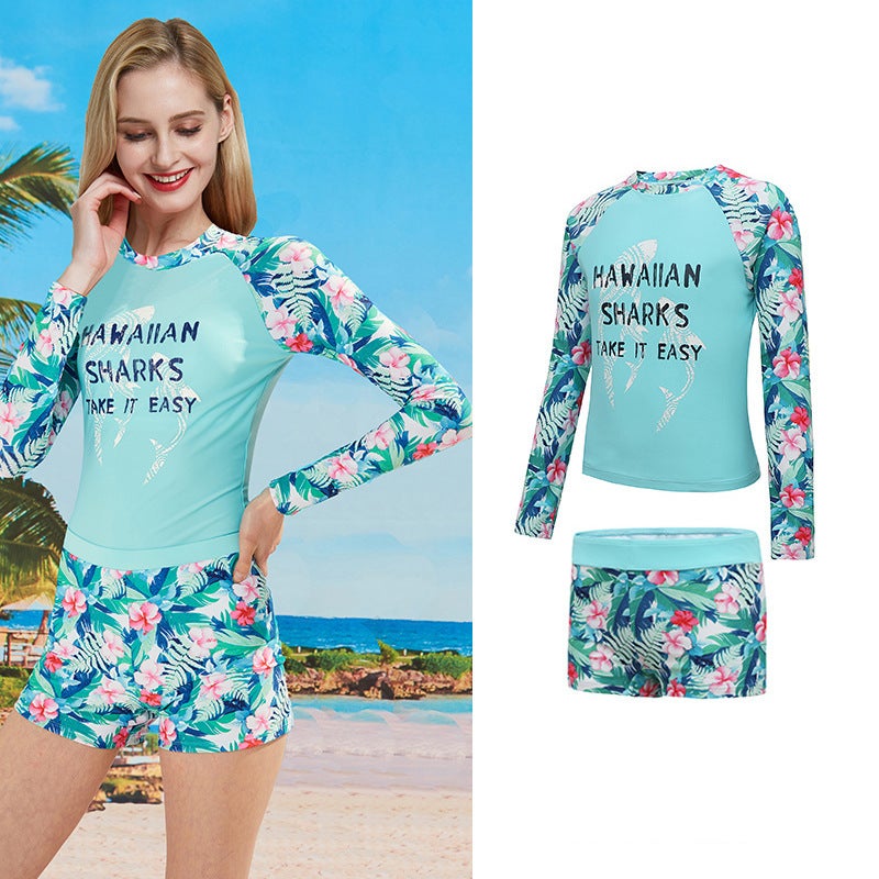 Phibee Phoebe Elephant Wading Ladies Long Sleeve Sunscreen Suit Swimsuit A Generation Of Adult Swimsuit - Image 5