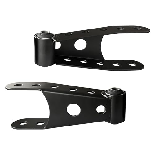 FAKAFY 2-3" Suspension Rear Drop Lowering Shackles: Replacement for Chevy Silverado GMC Sierra 1500 C1500 K1500 - Leaf Spring Drop Shackle Kit for Dodge Ram Ford F150 Ranger Replace# 6400 410520 - Image 1