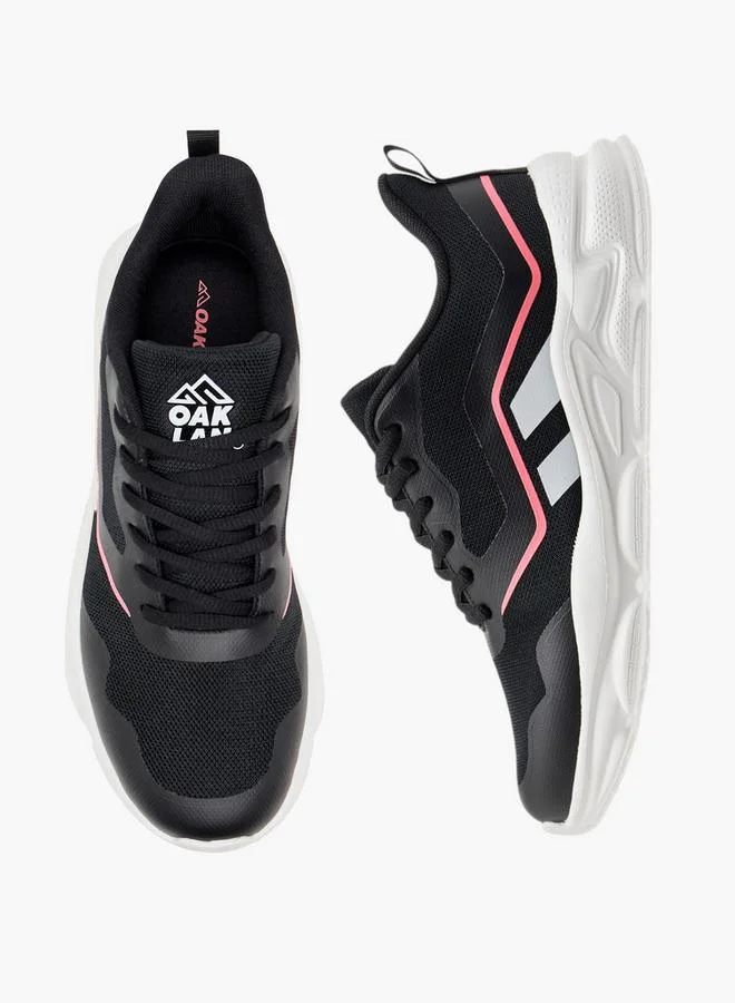 شو اكسبرس أحذية رياضية نسائية برباط ونقوش مع ألسنة سحب