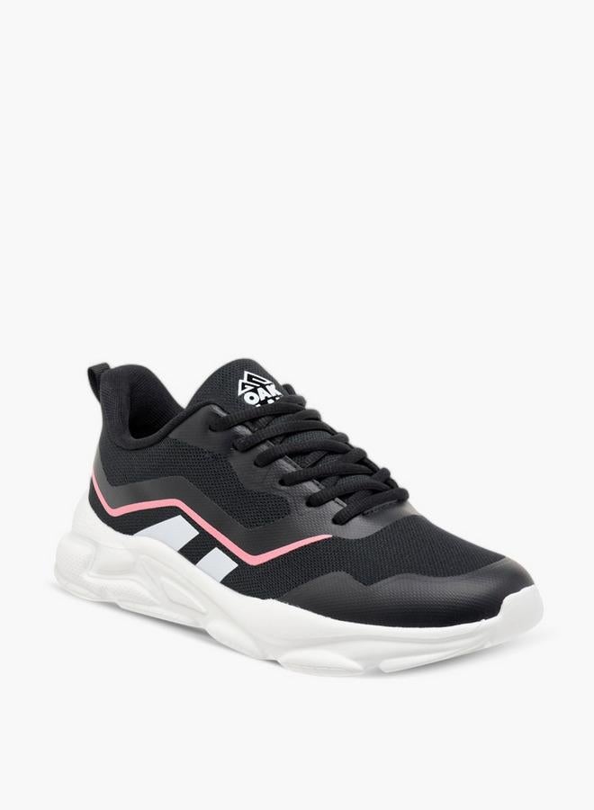 Oaklan by Shoexpress Women Textured Lace-Up Sports Shoes with Pull Tabs - Image 1