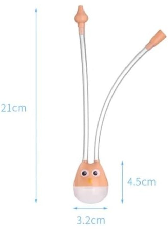 أداة تنظيف أنف الأطفال بعمر الرضع – شفاط أنف لطيف وآمن لإزالة المخاط بسهولة، تصميم مريح يساعد الأطفال على التنفس براحة ويحافظ على نظافة الأنف دون تهيج-قد يختلف اللون - Image 5