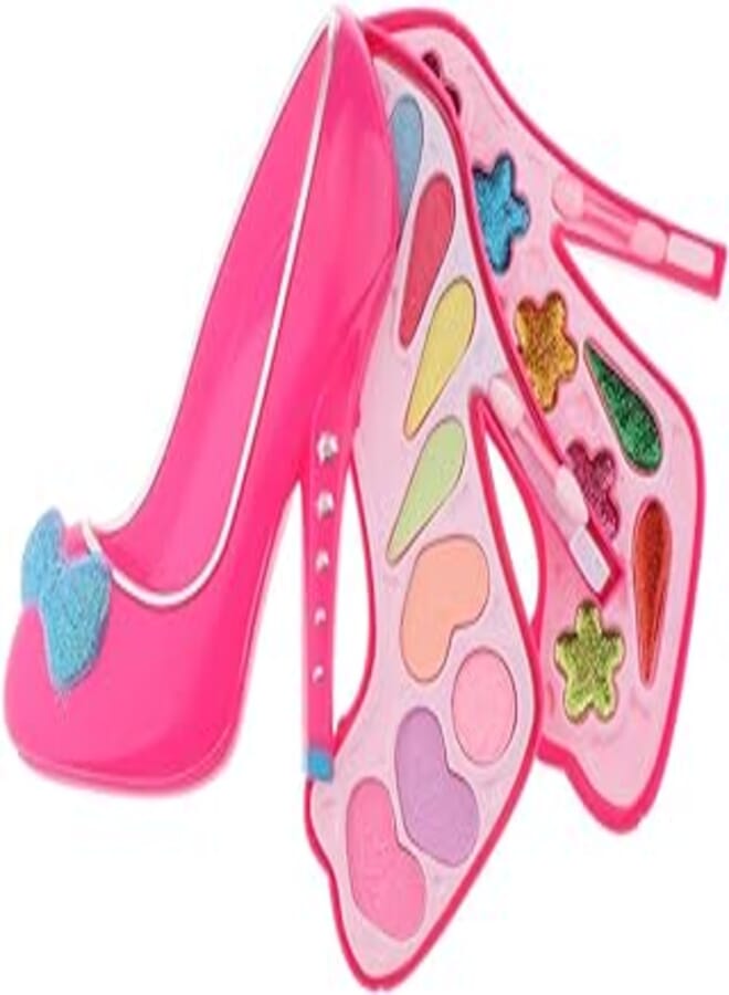 Pluspoint Pretend Play Kids Vanity Table Beauty Mirror and Accessories Play Set with Fashion & Makeup Accessories for Girls (Sandal Makeup Set)