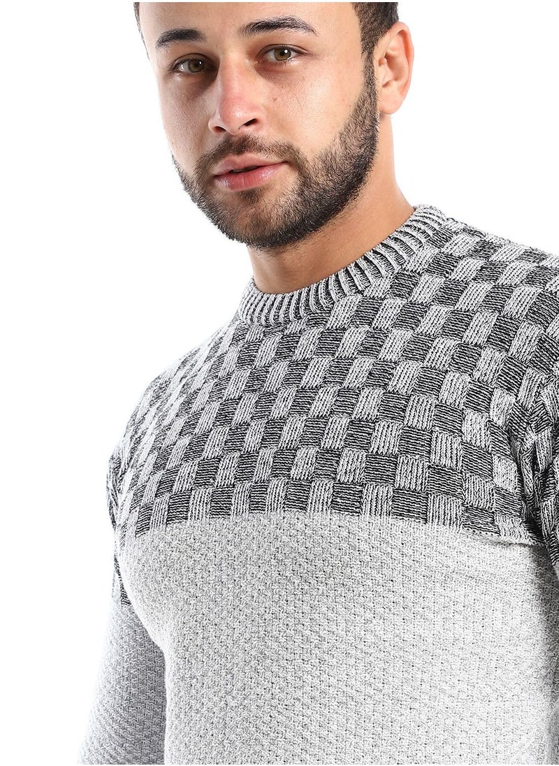 Caesar - Wool Mens Pullover With Multi Design - Image 1