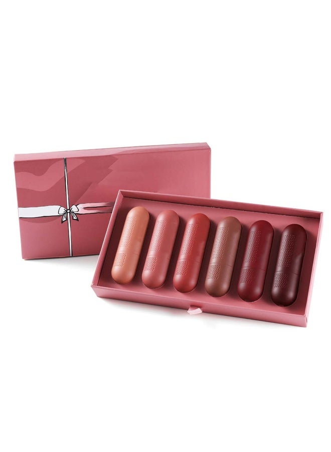 Huitich 6-Piece Matte Lipstick Set Recorder Shape Design - Image 1