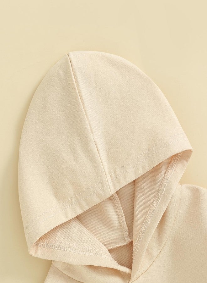 PMIYS Baby Boys Hooded Rompers Long Sleeve Newborn Girls Casual Clothes (04 Beige, 3-6 Months) - Image 4