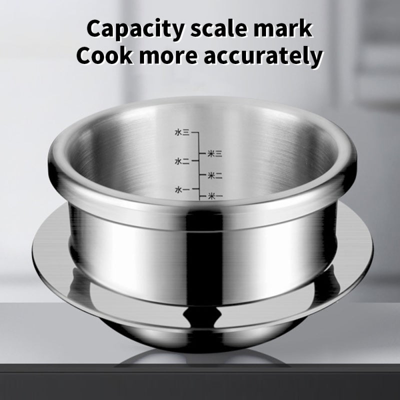 Pressure Cooker: 1 Premium Stainless Steel Compact Lightweight Pot - Versatile Fast Cooking Multifunctional Appliance for Home Kitchen and Outdoor Camping - Image 2