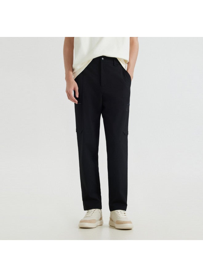 Cabbeen Same As In The Mall] Men's Casual Pants, Slim-fit Pants For Spring And Autumn, Simple And Fashionable Trousers, Men's Pants - Image 2