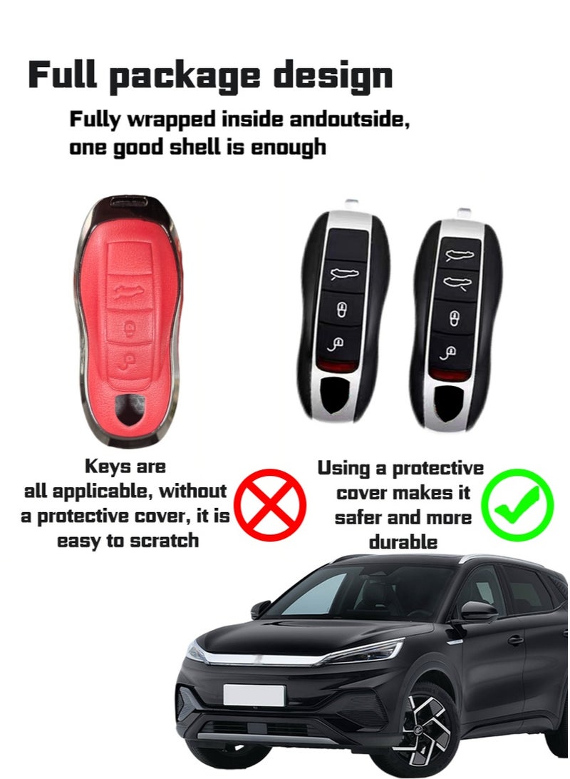 Porsche Keycase, suitable for Porsche car keys, perfect for wrapping car keys in car key bags, high-end, wear-resistant. - Image 2