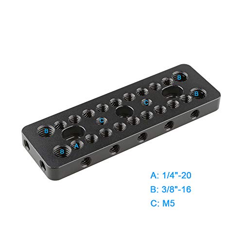 CAMVATE Cheese Plate Top Plate for Blackmagic Cinema Camera BMCC DSLR SLR Camera - 1053 - Image 2