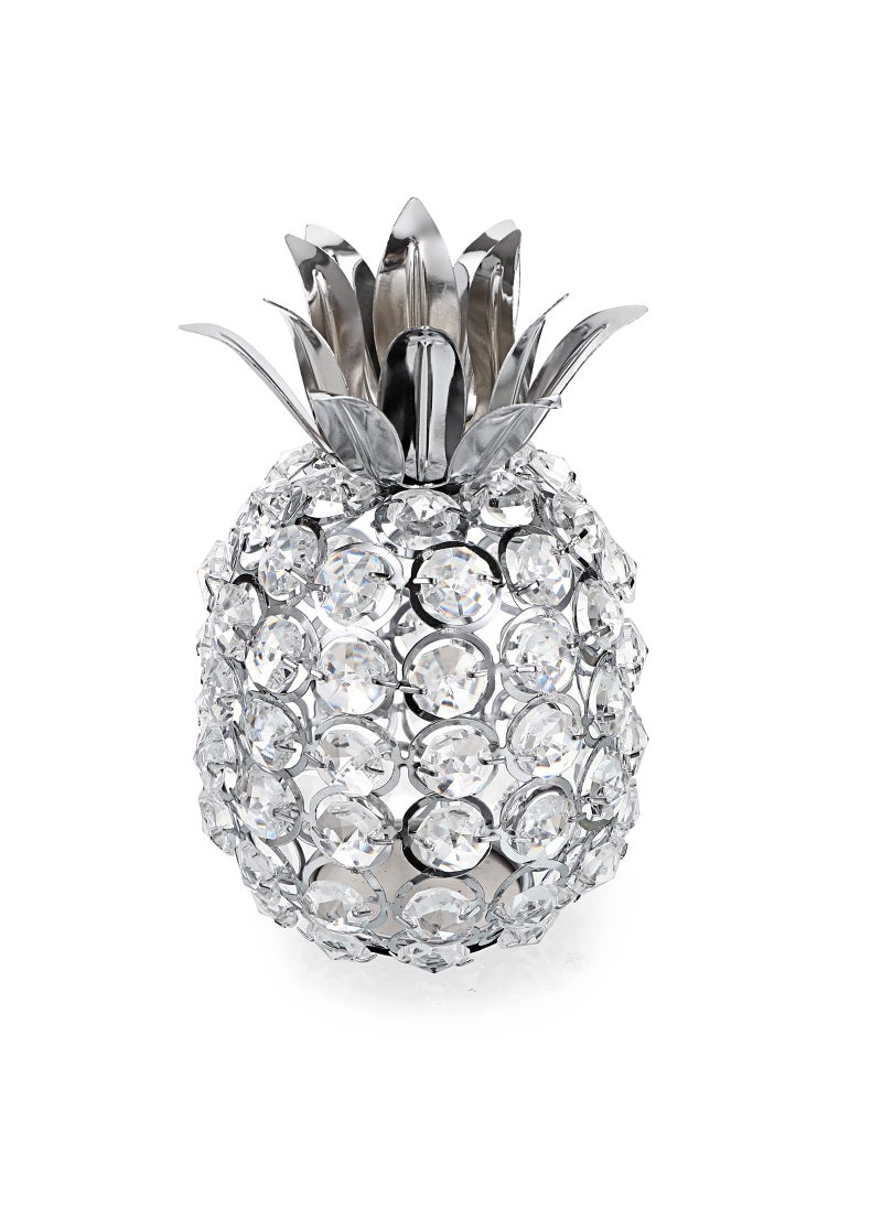 JUXYES JUXYES Sparkly Crystal Beads Pineapple Ornament Handmade Decorative Pineapple Nordic Artificial Fruit Figurine Statue Table Centerpiece Decor for Home Wedding Party Festival  - Image 1