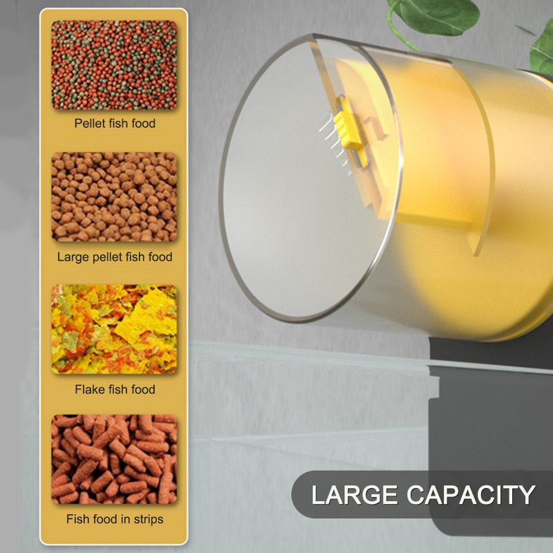 Fish Tank Automatic Feeder, Intelligent Timer Dispenser, Large Capacity Fish Feeder for Aquarium Small Fish and Turtle Tanks - Image 3