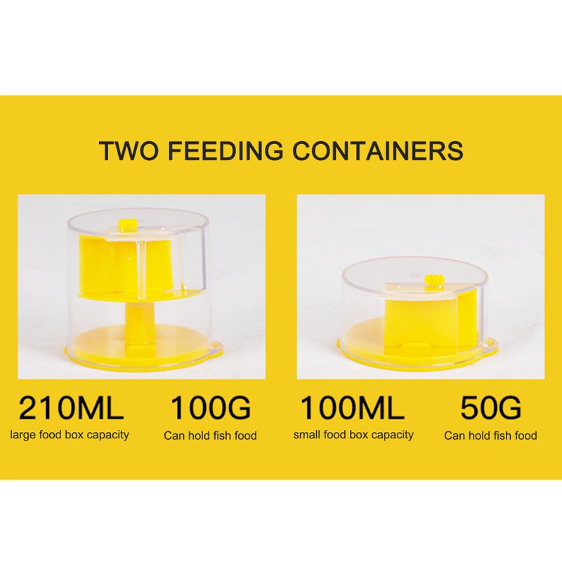 Fish Tank Automatic Feeder, Intelligent Timer Dispenser, Large Capacity Fish Feeder for Aquarium Small Fish and Turtle Tanks - Image 2