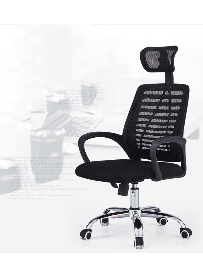 Ergonomic Office Chair Swivel Mesh Chair Computer Chair Upgraded Home Office Desk Chair Gaming Chair Executive Task Chair with Lumbar Support for Home Office - Black