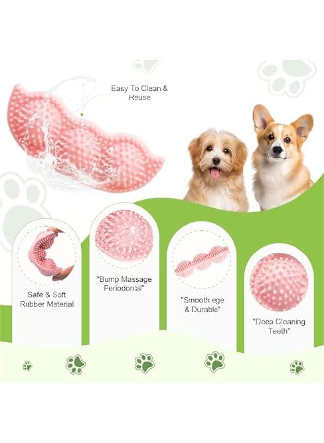 ألعاب تسنين للجراء الصغيرة والمتوسطة من توكوكيمو يبلغ من العمر 2-8 شهور، ناعمة ومتينة لتنظيف وحماية صحة الفم - Image 3