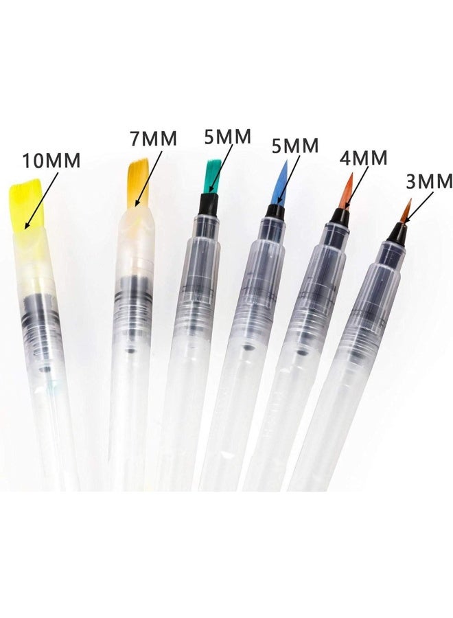 بريميفي طقم فرشاة ألوان مائية مكون من 7 قطع ولوحة بلاستيكية - Image 2