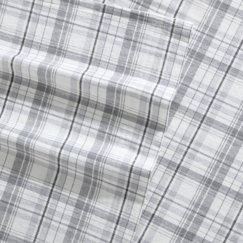 Eddie Bauer - Flannel Sheets Full Size, Anti-Pilling & Wrinkle Resistant Cotton, Touchably Soft for All-Season Comfort - Bed Sheets with Matching Pillowcases & Fitted Sheet (Beacon Hill Ivory) - Image 2