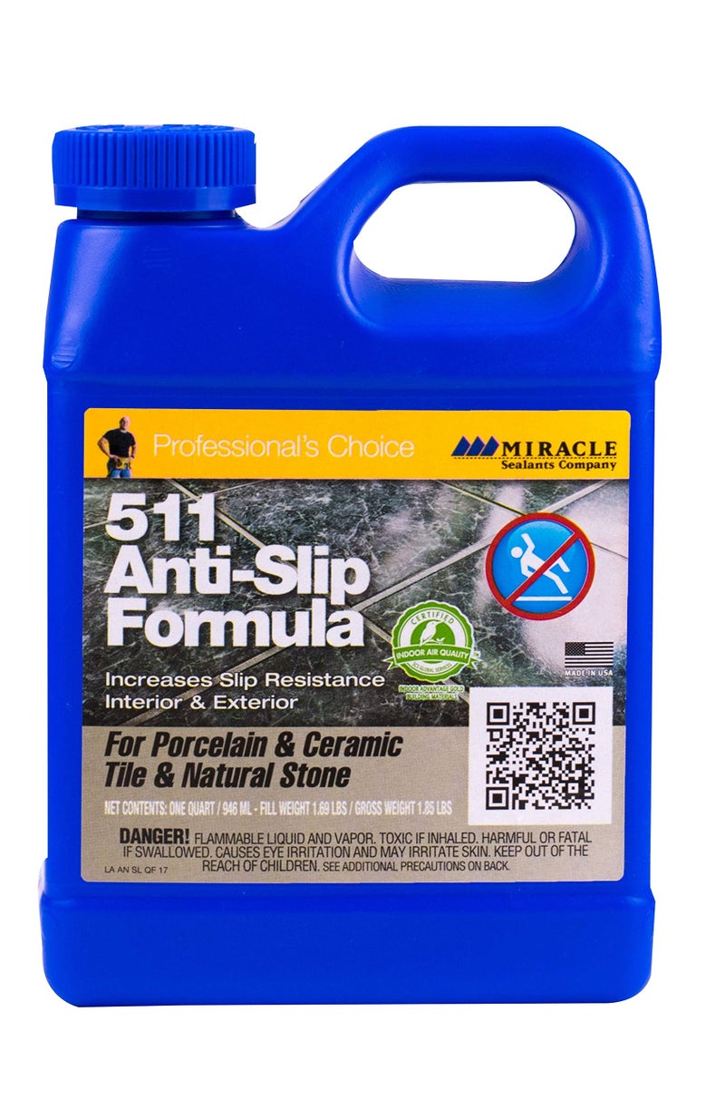 Miracle Sealants ANTISLIP6 511 Anti Slip Penetrating Sealers, Quart, Clear, 32 Fl Oz - Image 1