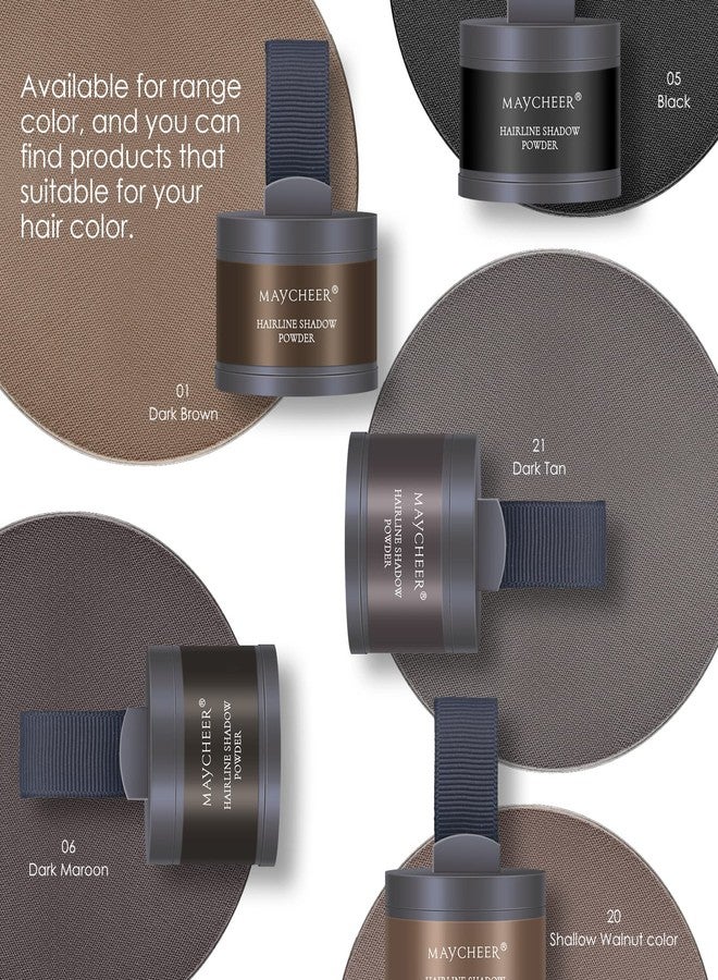 FREEORR 2Pcs Root Touch Up Hair Powder, Hairline Shadow Powder for Thinning Hair and Gray Coverage #05 Black - Image 3