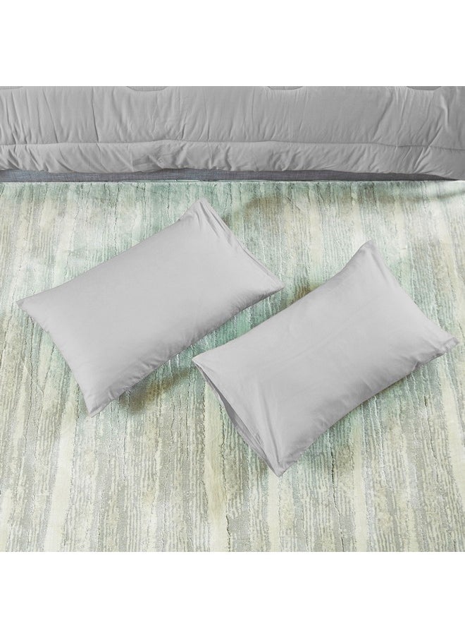 Home Box Ballina 3-Piece Solid Cotton Super King Comforter Set 240 x 240 cm  - Image 4