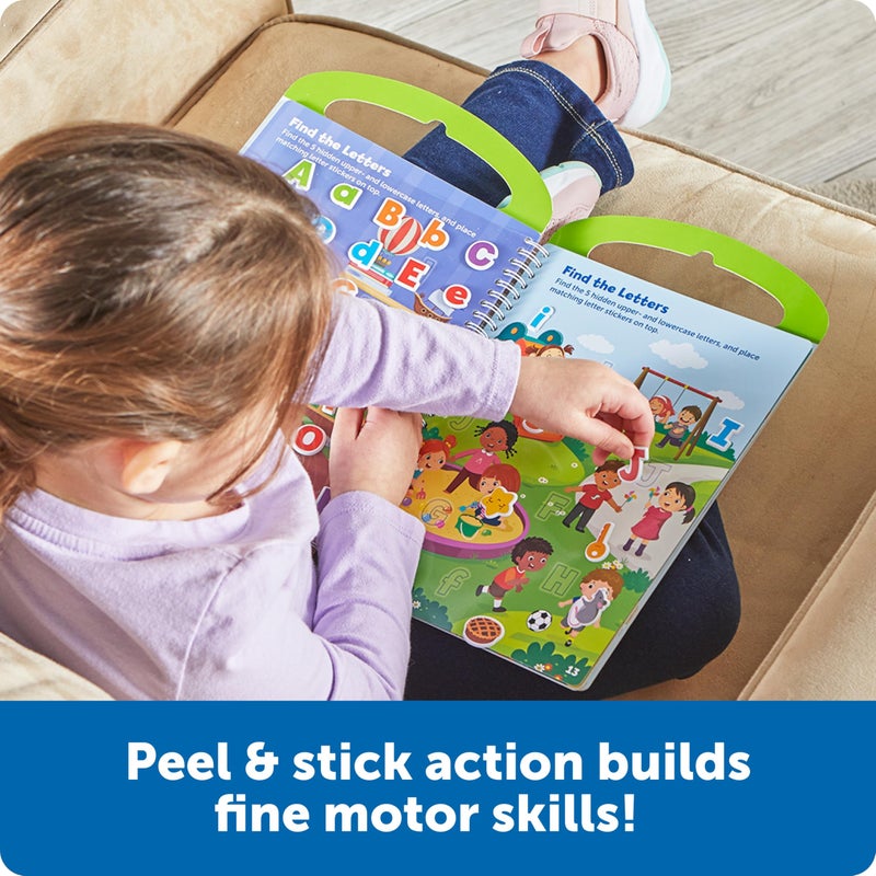 Learning Resources Skill Builders! Smart Stickers Letters & Phonics, 4 Pieces, Ages 3+, ABC Learning, Montessori Busy Book, Toddler Learning Books, Ages 3+, 4 Pieces - Image 4