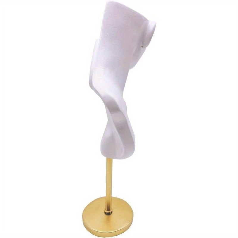 White Jewelry Display Bust Mannequin Stand For Necklace Earring Holder Showcase Home Gift Rack - Image 5