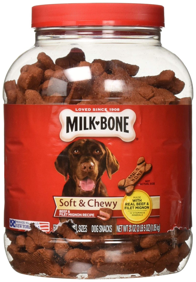 MILK-BONE Milk Bone Soft & Chewy Dog Snacks (Beef & Filet Mignon Recipe) 37Oz - Image 4