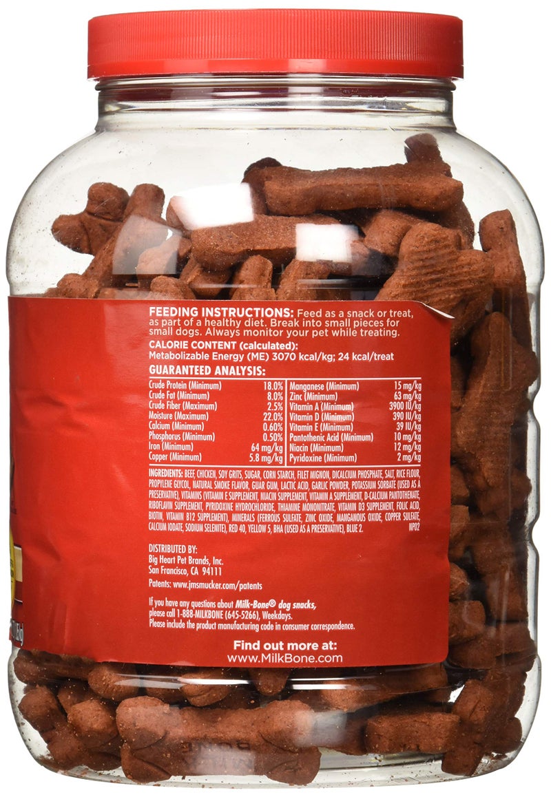 MILK-BONE Milk Bone Soft & Chewy Dog Snacks (Beef & Filet Mignon Recipe) 37Oz - Image 2
