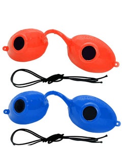 Super Sunnies Super Sunnies UV Eye Protection FDA compliant Tanning Goggles Eyeshields, 2 Pairs in Random Colors  - Image 1