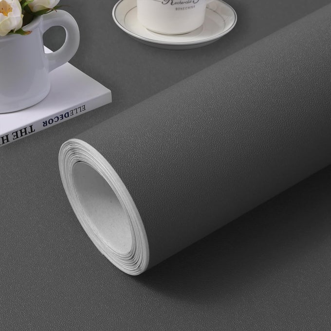 157 INCHX2362 INCH GREY WALLPAPER SELF ADHESIVE PEEL AND STICK WALL PATTERN FOR LIVING ROOM TV WALL STORE BACKDROPS THICK WALLPAPER PVC DIY DECORATIVE ROLL