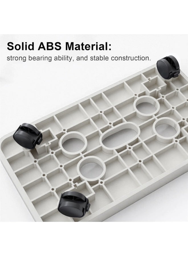 والالا حامل طابعة ثلاثي الطبقات، طاولة طابعة، عربة كمبيوتر، عربة تخزين منزلية متحركة، رف متعدد الأغراض قائم على الأرض، حامل كمبيوتر برجي، عربة كمبيوتر، طاولة حامل كمبيوتر بعجلات - Image 3